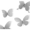 Metalowa aplikacja przestrzenna motyle trójwymiarowe metal mariposa kolor nikiel